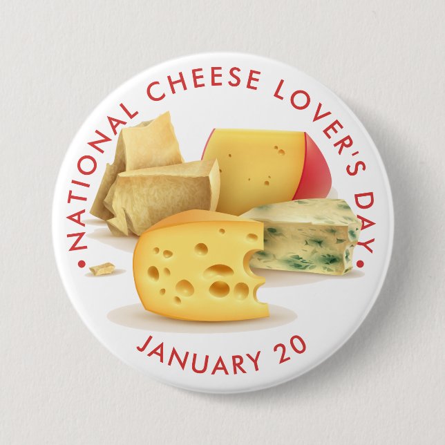 National Cheese Lover’s Day 7.5 Cm Round Badge (Front)