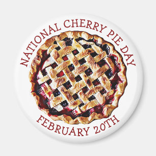National Cherry Pie Day February 20th Magnet