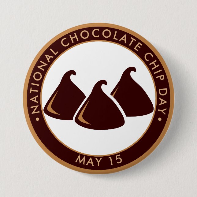 National Chocolate Chip Day 7.5 Cm Round Badge (Front)