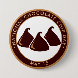 National Chocolate Chip Day 7.5 Cm Round Badge