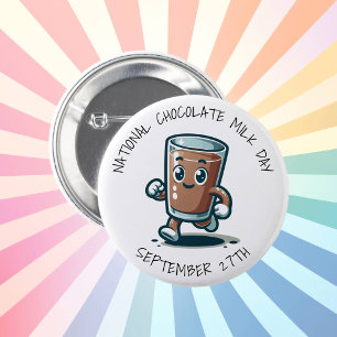 National Chocolate Milk Day 6 Cm Round Badge