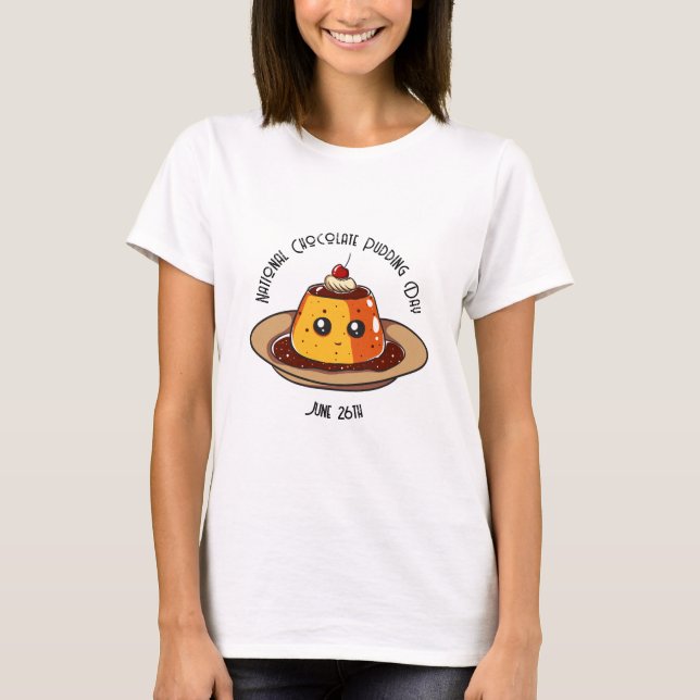 National Chocolate Pudding Custom Women's T-Shirt (Front)