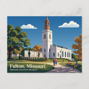 National Churchill Museum USA Postcard