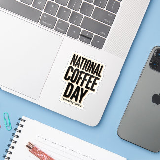 National Coffee Day Powered by Caffeine Vinyl