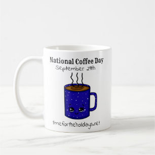 National Coffee Day September 29 Funny Holiday M Mug