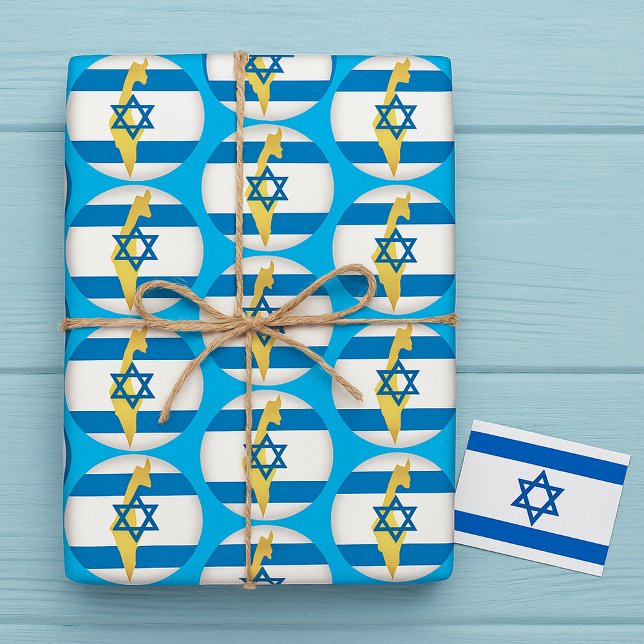 National Colours Of Israel Wrapping Paper (Creator Uploaded)