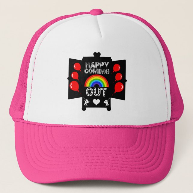 National Coming Out Day Trucker Hat (Front)