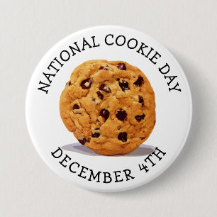 National Cookie Day December 4th Food Holiday 7.5 Cm Round Badge