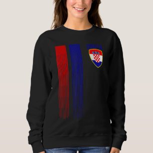 National Croatia Flag Croatian Football Fan Soccer Sweatshirt