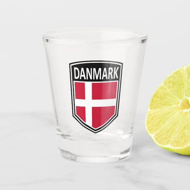 National - Danmark Shot Glass (Front)