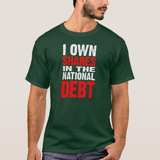 National Debt (dark) - Customised T-Shirt (Front)
