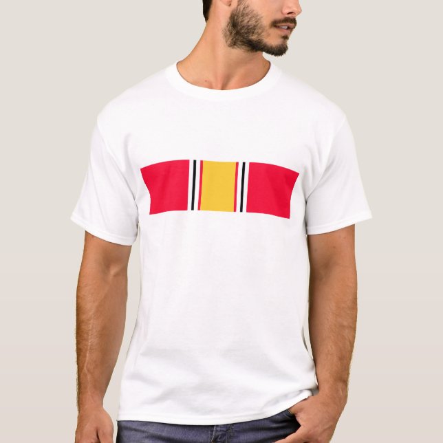 National Defence Service Ribbon T-Shirt (Front)