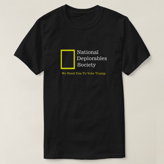 National Deplorables Society T-Shirt (Design Front)
