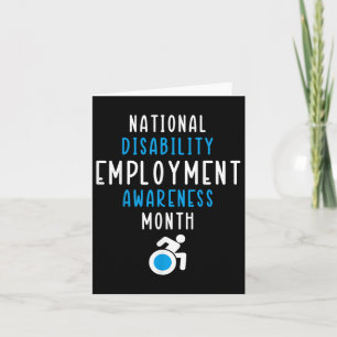 National Disability Employment Awareness Month Pri Card