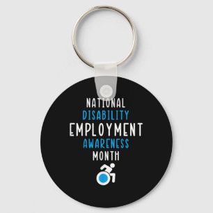 National Disability Employment Awareness Month Pri Key Ring