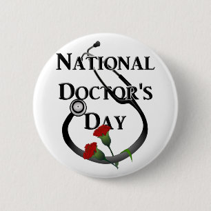 National  Doctor's Day 6 Cm Round Badge