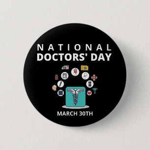 National Doctors' Day 6 Cm Round Badge
