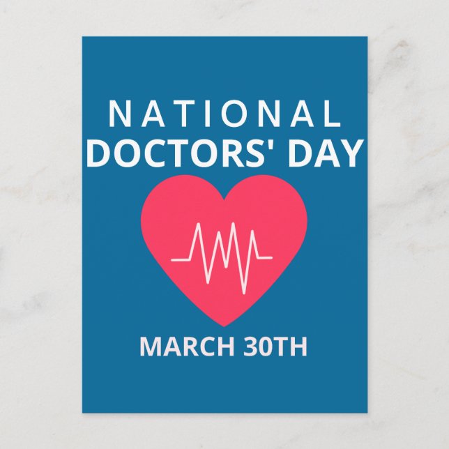National Doctors' Day Postcard (Front)