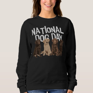 National Dog Day Us Labrador Retriever Owner Black Sweatshirt
