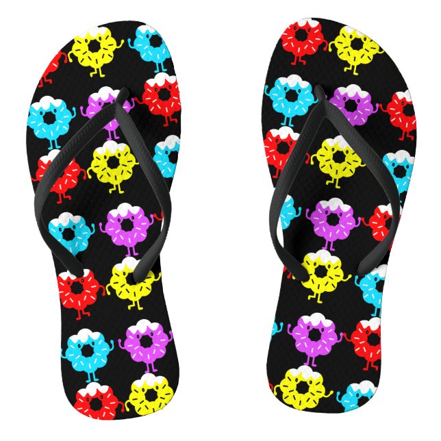 National Doughnut Day Doughnuts Jandals (Footbed)