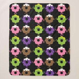 National Doughnut Day Sherpa Blanket