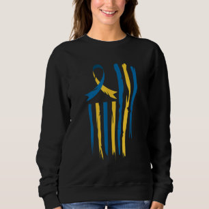 National Down Syndrome Awareness Month American Fl Sweatshirt