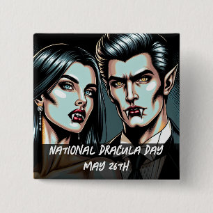 National Dracula Day May 26th Strange Holiday Pin