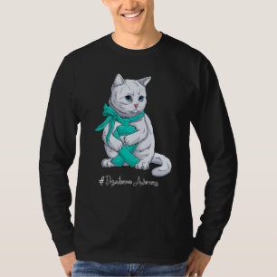 National Dysautonomia Awareness Month Teal Ribbon  T-Shirt