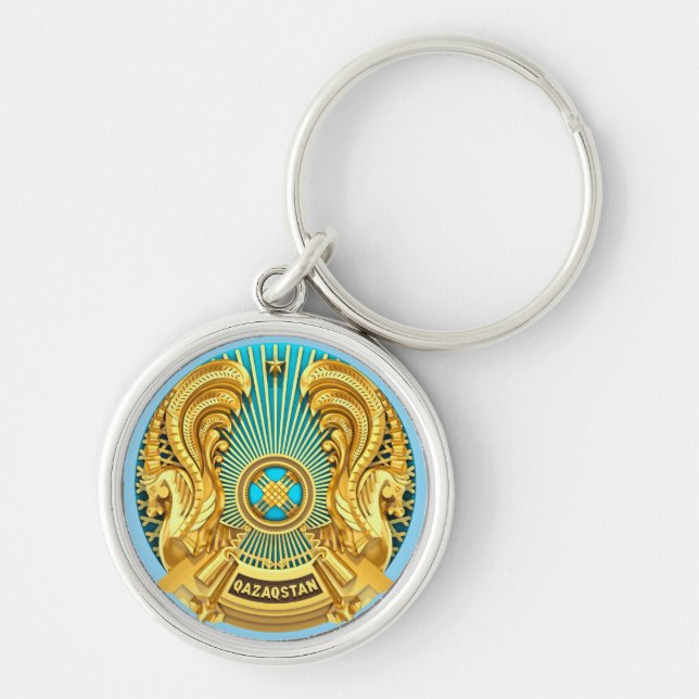 National Emblem of Kazakhstan Key Ring (Front)