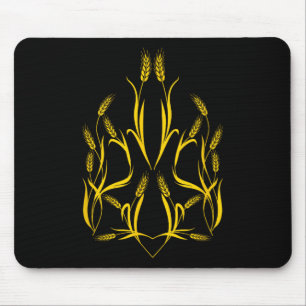 National Emblem Ukraine - State Coat Arms Ears Of  Mouse Pad