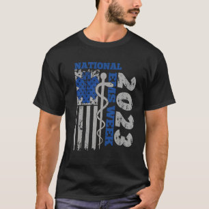 National EMS Week 2023 USA Flag Emergency Medical T-Shirt