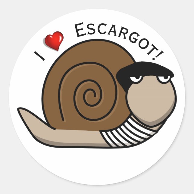 National Escargot Day Classic Round Sticker (Front)