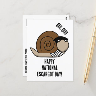 National Escargot Day Postcard