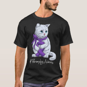 National Fibromyalgia Awareness Month Purple Ribbo T-Shirt