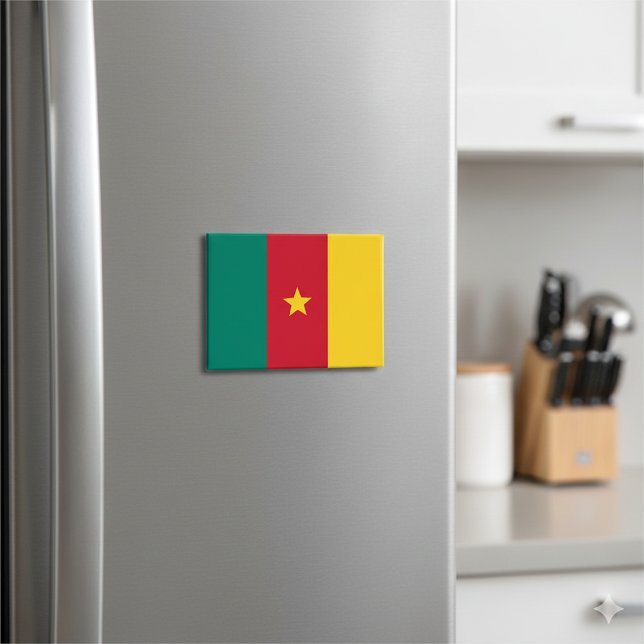 National Flag of Cameroon Rectangle Magnet (National Flag of Cameroon Rectangle Magnet)