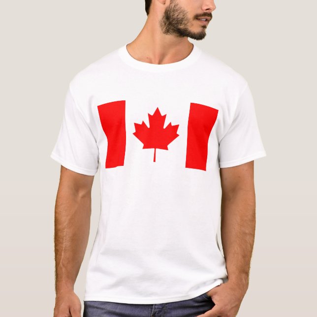 National Flag of Canada - Drapeau du Canada T-Shirt (Front)