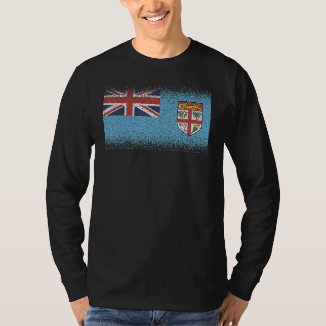 National Flag of Fiji souvenir  for men women 7 T-Shirt (Front)