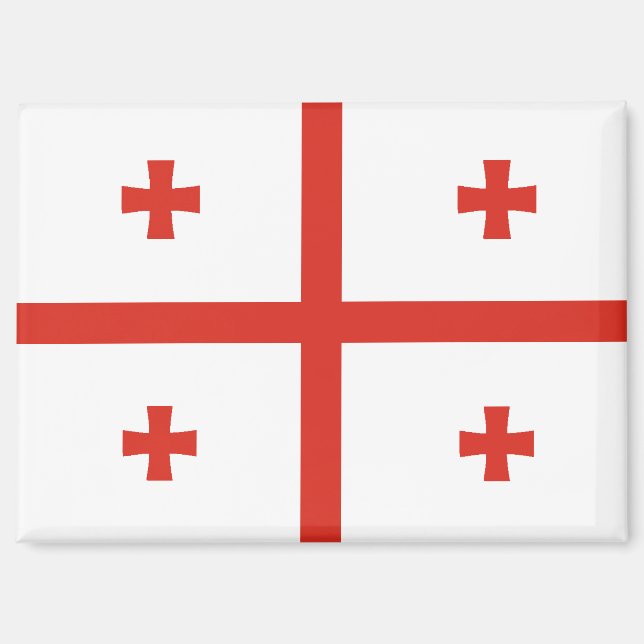 National Flag of Georgia Rectangle magnet  (Front)