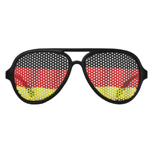 National Flag of Germany for Patriots Aviator Sunglasses
