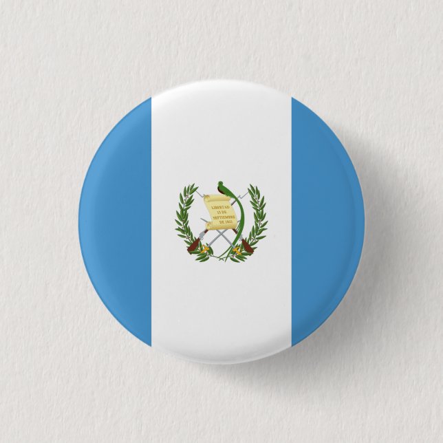 National flag of Guatemala 3 Cm Round Badge (Front)