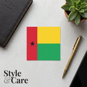 National Flag of Guinea-Bissau Square Sticker