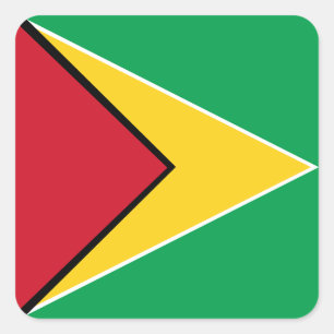 National Flag of Guyana Square Sticker