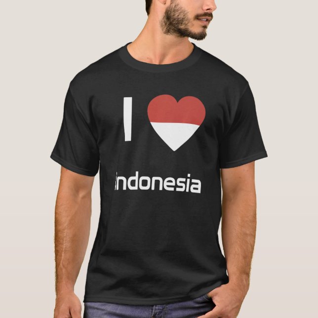 National Flag of Indonesia souvenir  for men women T-Shirt (Front)