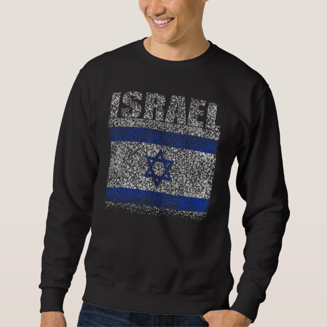 National Flag of Israel souvenir  for men women 4 Sweatshirt (Front)