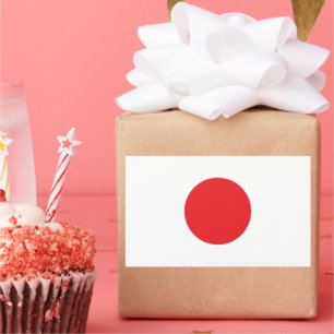 National Flag of Japan Rectangular Sticker