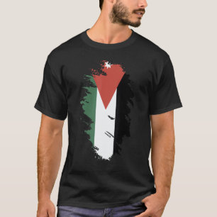 National Flag of Jordan souvenir for men women 5 T-Shirt