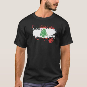 National Flag of Lebanon souvenir  for men women T-Shirt