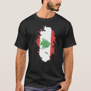 National Flag of Lebanon souvenir  for men women   T-Shirt
