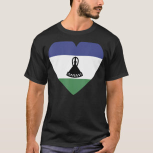National Flag of Lesotho souvenir for men women 1 T-Shirt