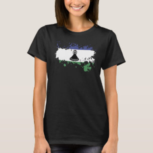 National Flag of Lesotho souvenir for men women T-Shirt